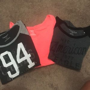 3 3/4 length sleeve tees